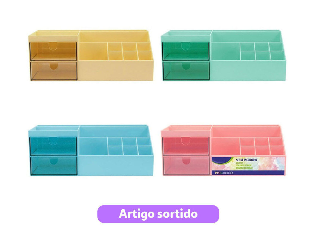 SET DO ART ORGANIZA&Ccedil;&Atilde;O DE ESCRIT&Oacute;RIO CORES SORTIDAS image number 0