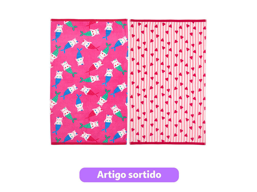 TOALHA PRAIA AVELUDADA ACTUEL LOVELGIRL 320G 70X120CM MODELOS SORTIDOS