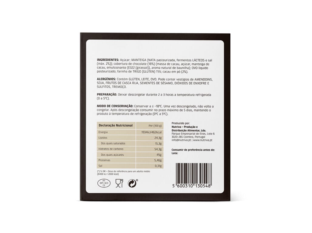 BROWNIE NUTRIVA 4X60G image number 1