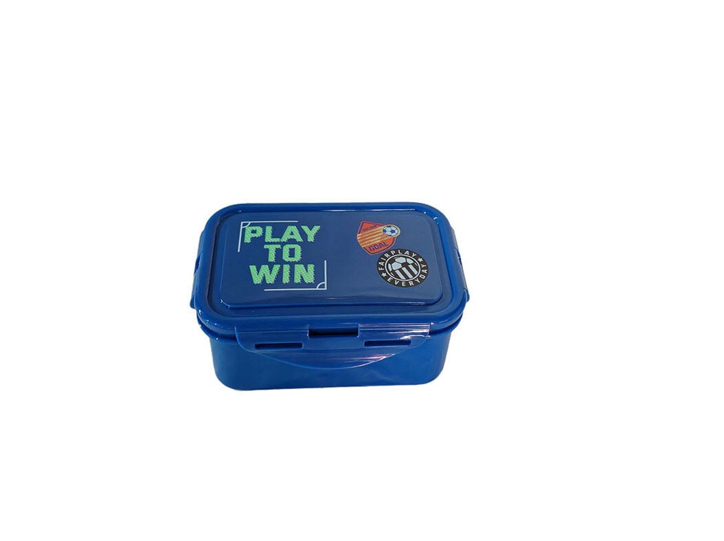 CAIXA PL&Aacute;STICO P/LANCHE ACTUEL FUTEBOL 16X11X6.9