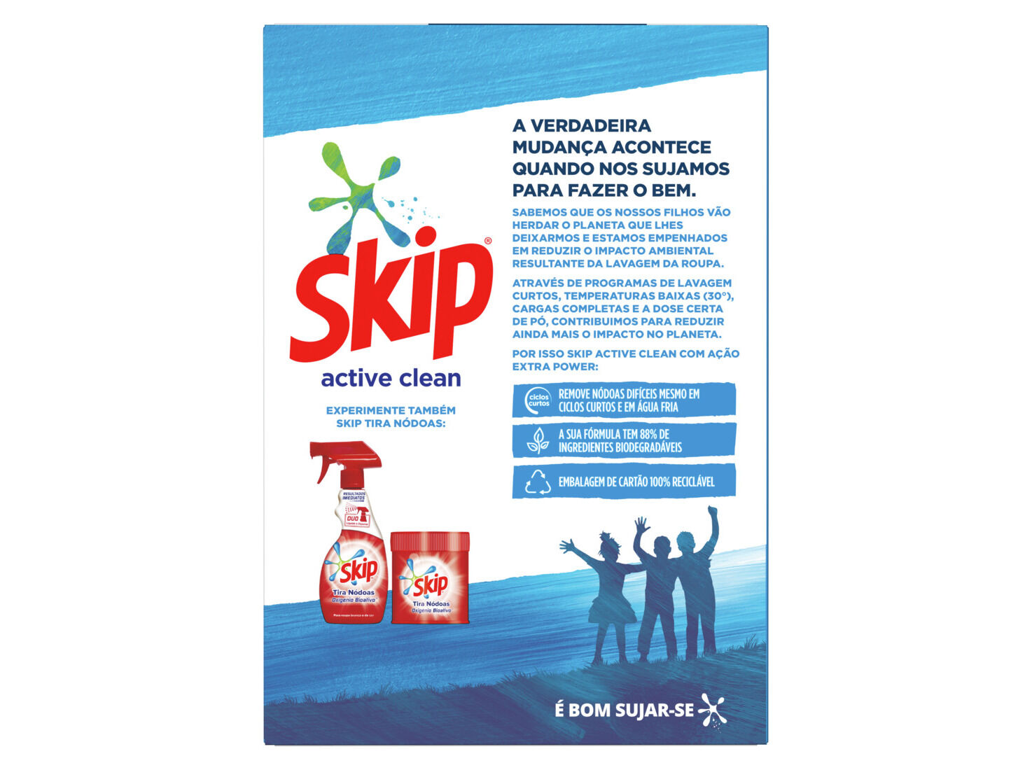 Detergente Roupa Máquina Pó Skip Active Clean 56d | Auchan