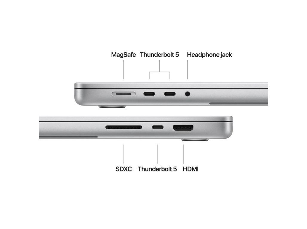 MACBOOK PRO APPLE (16" M4 MAX GPU 32CORE RAM: 36GB 1TB SILVER) image number 5