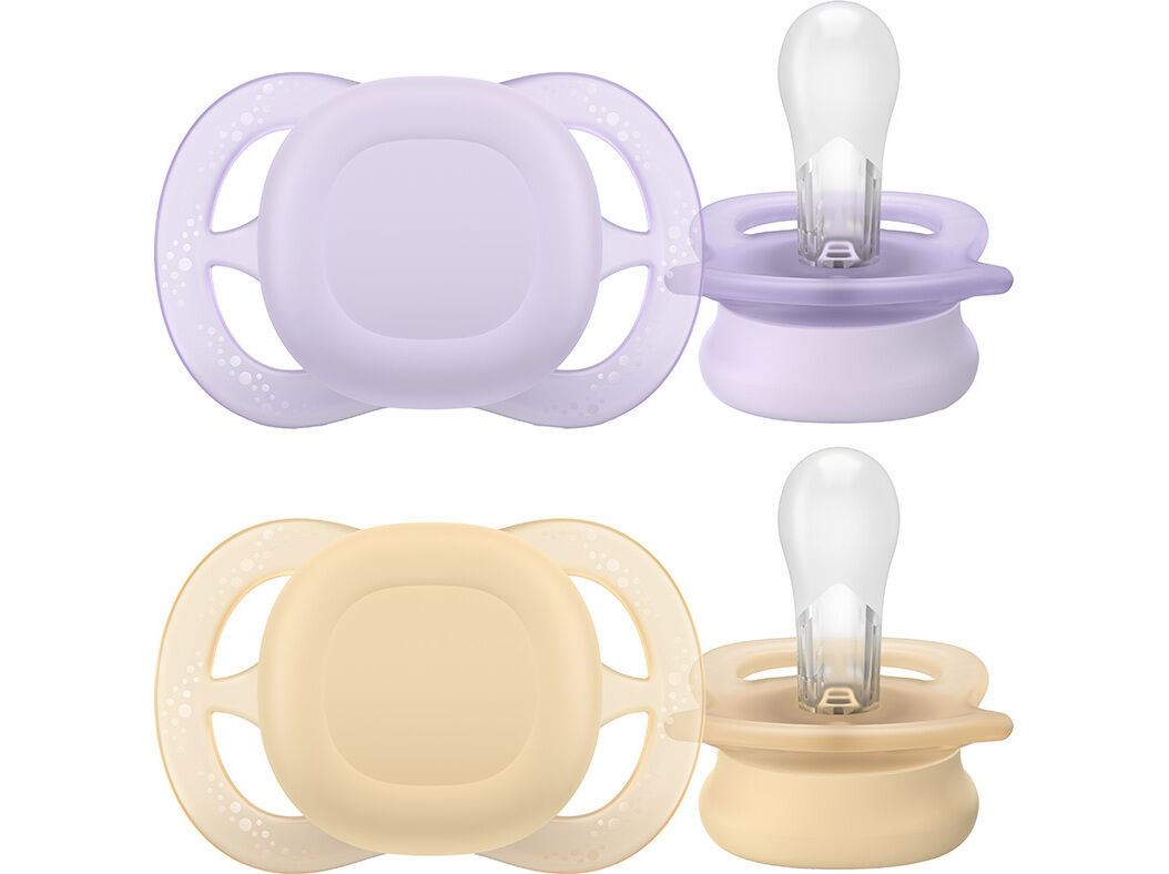 CHUPETA AVENT ULTRA START 0-2M LIL/AM 2UN image number 0