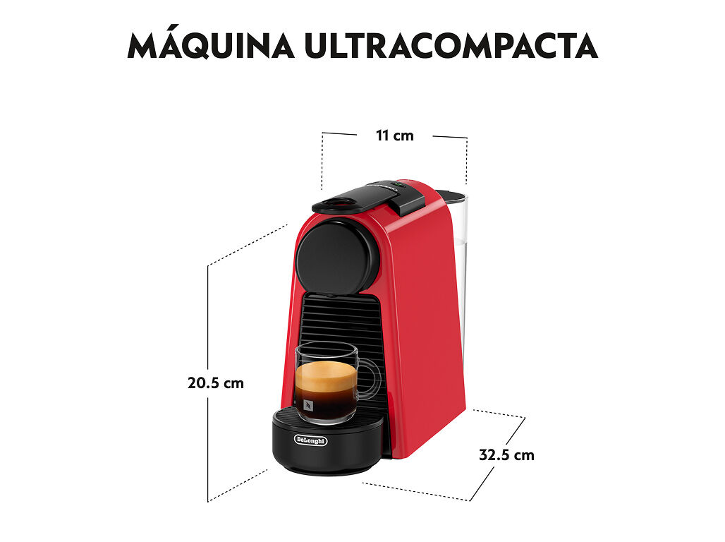 M&Aacute;QUINA DE CAF&Eacute; NESPRESSO DE'LONGHI ESSENZA MINI EN85.R VERMELHA 19 BAR 0.6L image number 3