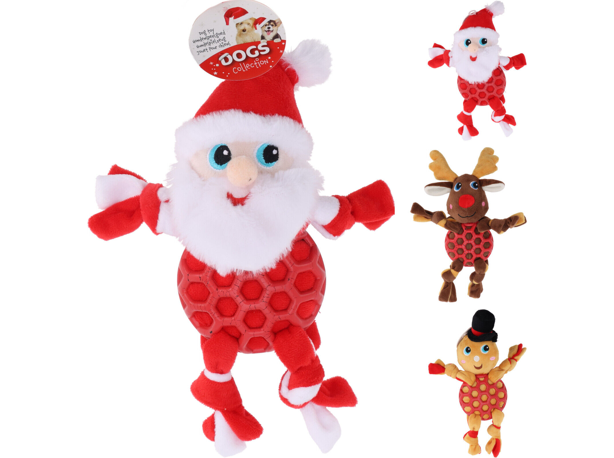 BRINQUEDO C&Atilde;O DOGS COLLECTION PELUCHE NATAL TPR 26CM MODELOS SORTIDOS image number 1