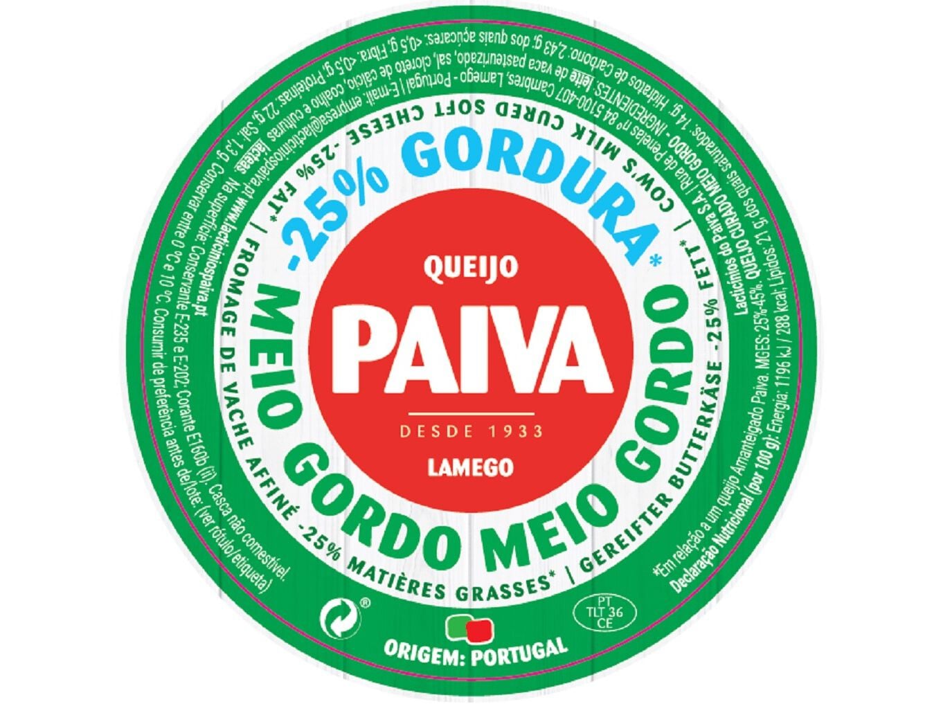 QUEIJO MEIO GORDO PAIVA UN image number 1