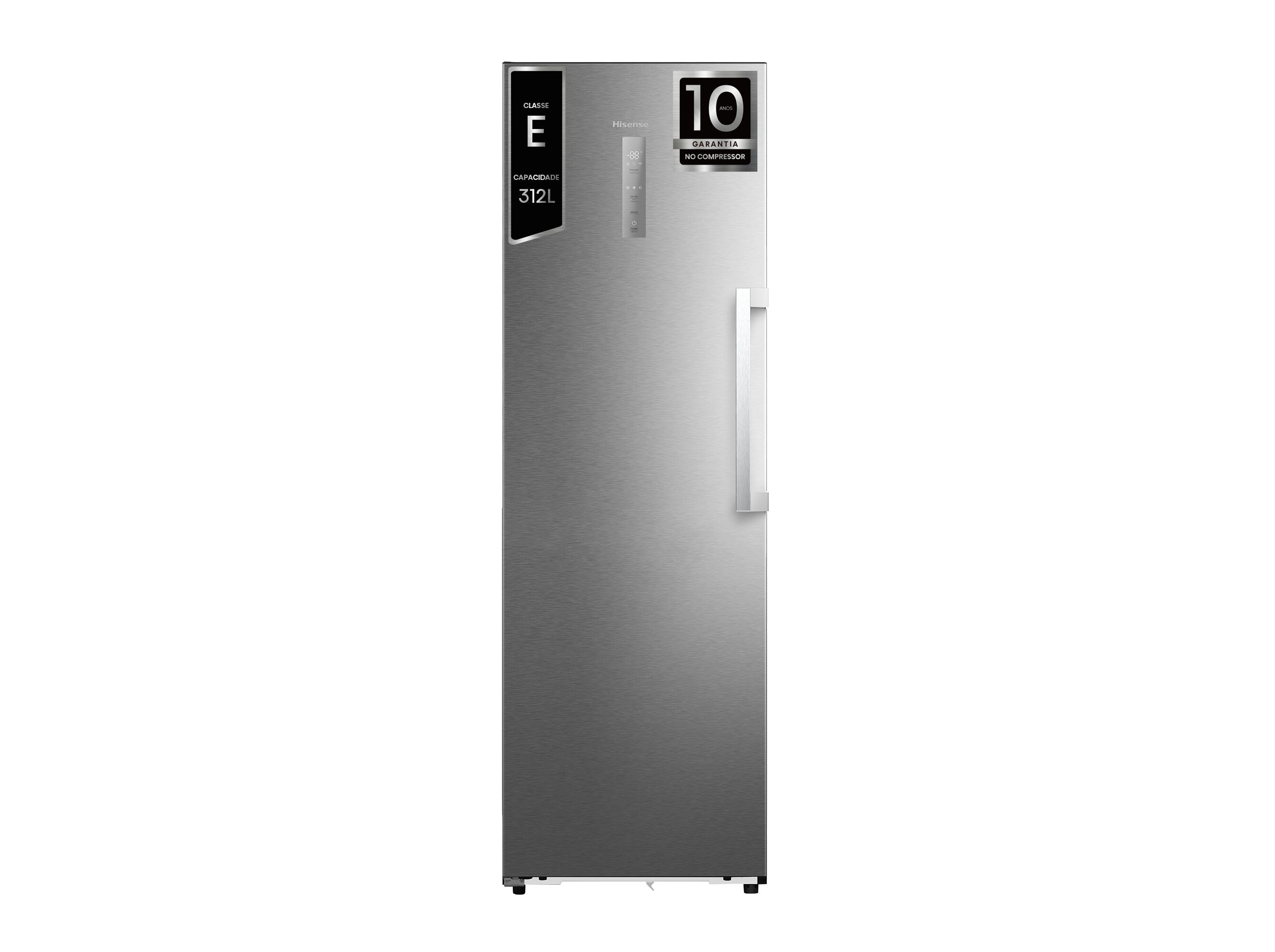 ARCA CONGELADORA VERTICAL HISENSE KITCHEN FIT FT3K310SAIE1 (NO FROST - 185.6 CM - 312 L - INOX)