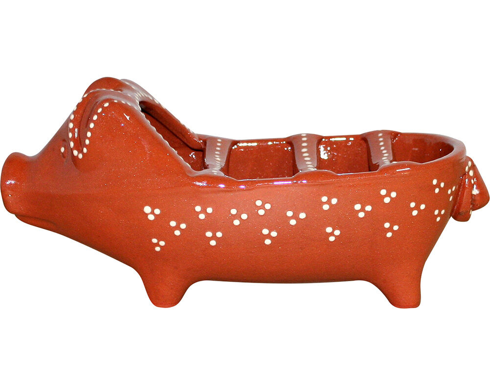 ASSADOR CHOURI&Ccedil;O N.1 SOCERAMICA PORCO BARRO PINTADO 28CM