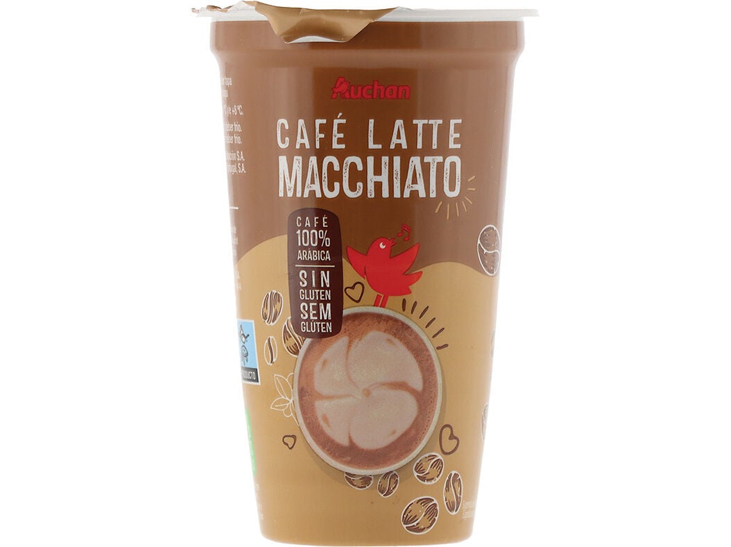 CAF&Eacute; LATTE MACCHIATO AUCHAN 100% AR&Aacute;BICA SEM GL&Uacute;TEN 250ML image number 0