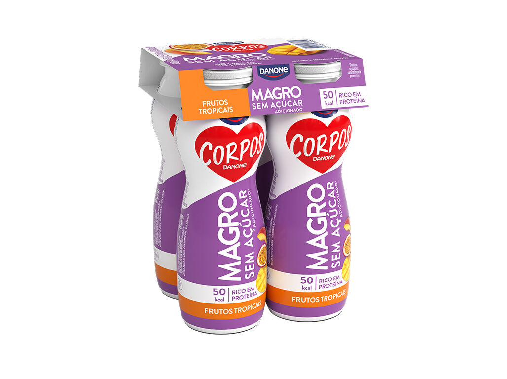 IOGURTE MAGRO CORPOS DANONE FRUTOS TROPICAIS 4X155G image number 0