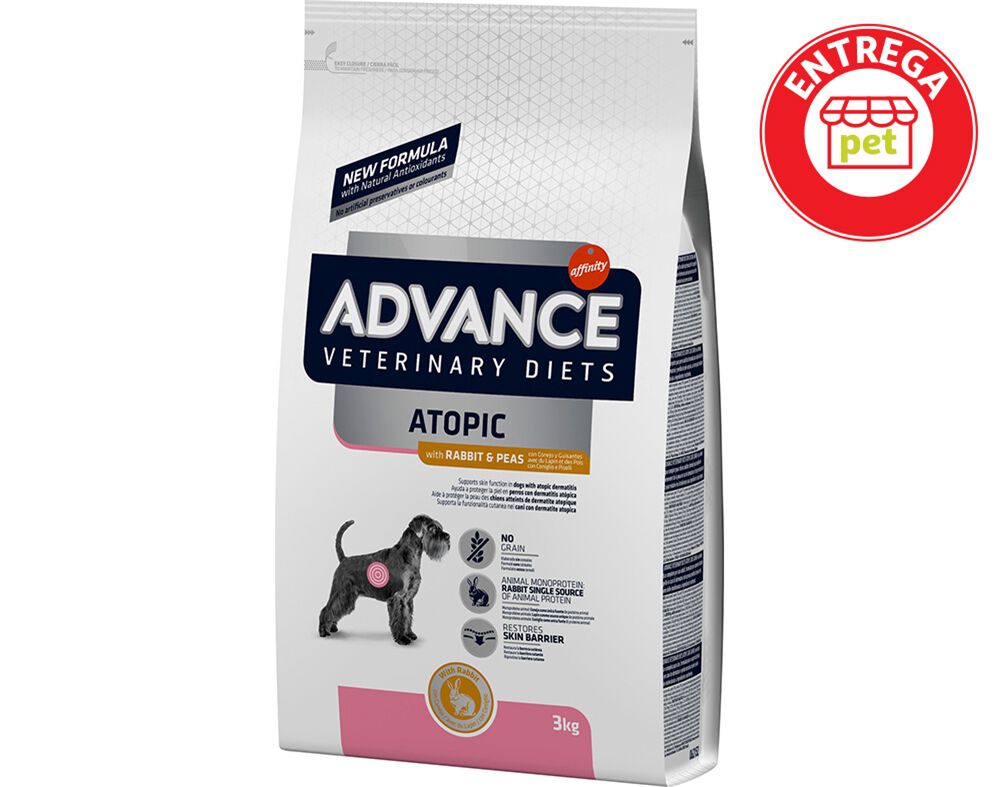 RA&Ccedil;&Atilde;O VETERIN&Aacute;RIA C&Atilde;O ADVANCE ATOPIC COELHO 3KG image number 1