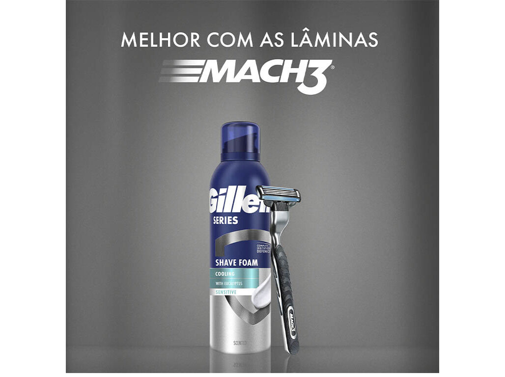 ESPUMA DE BARBEAR SERIES REFRESCANTE GILLETTE 200+50 ML image number 2