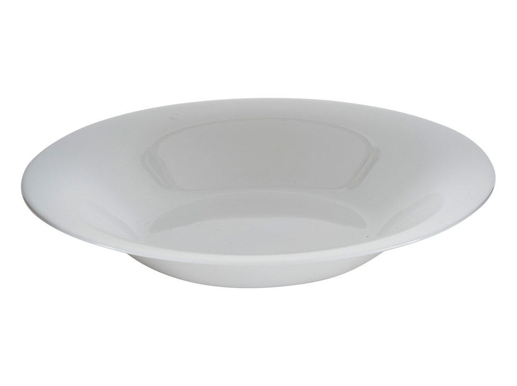 PRATO DE SOPA ALICE AUCHAN BRANCO OPAL &Oslash;21.5CM
