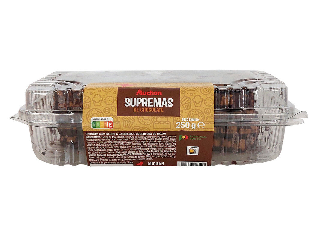 SUPREMAS DE CHOCOLATE AUCHAN 250 G