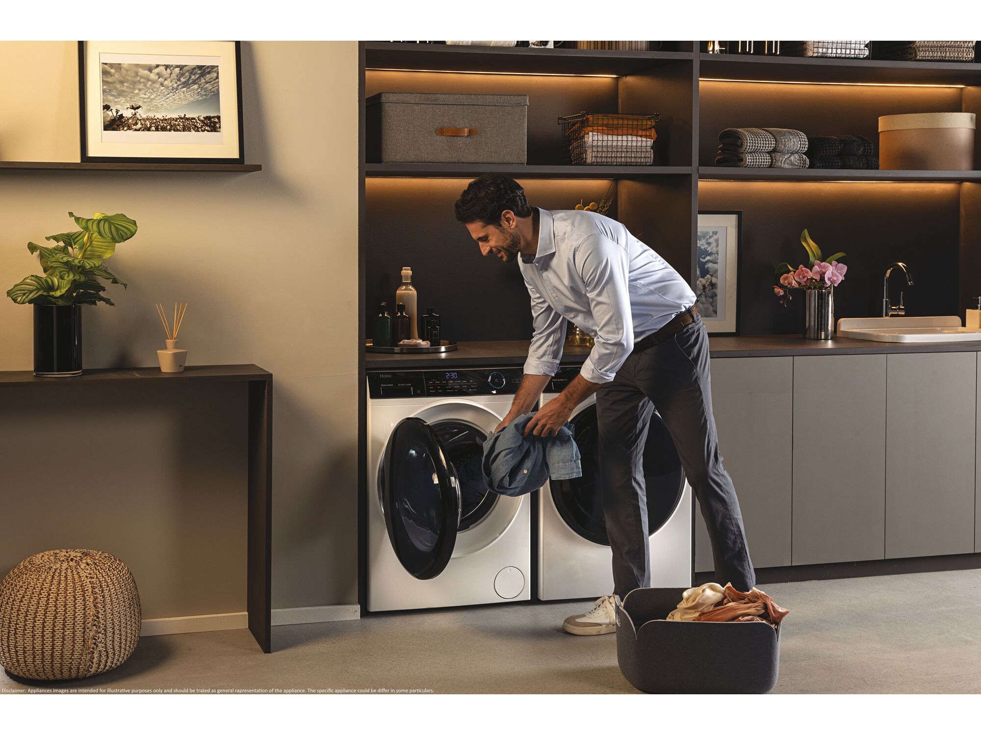 M&Aacute;QUINA DE LAVAR ROUPA HAIER HW100-B14959U1-S - BRANCO A 10KG image number 12