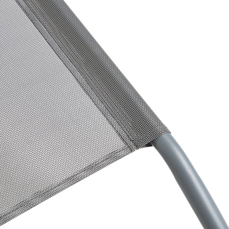 ESPREGUI&Ccedil;ADEIRA GARDENSTAR METAL E TEXTILENE CINZENTO 58X34X98CM image number 4