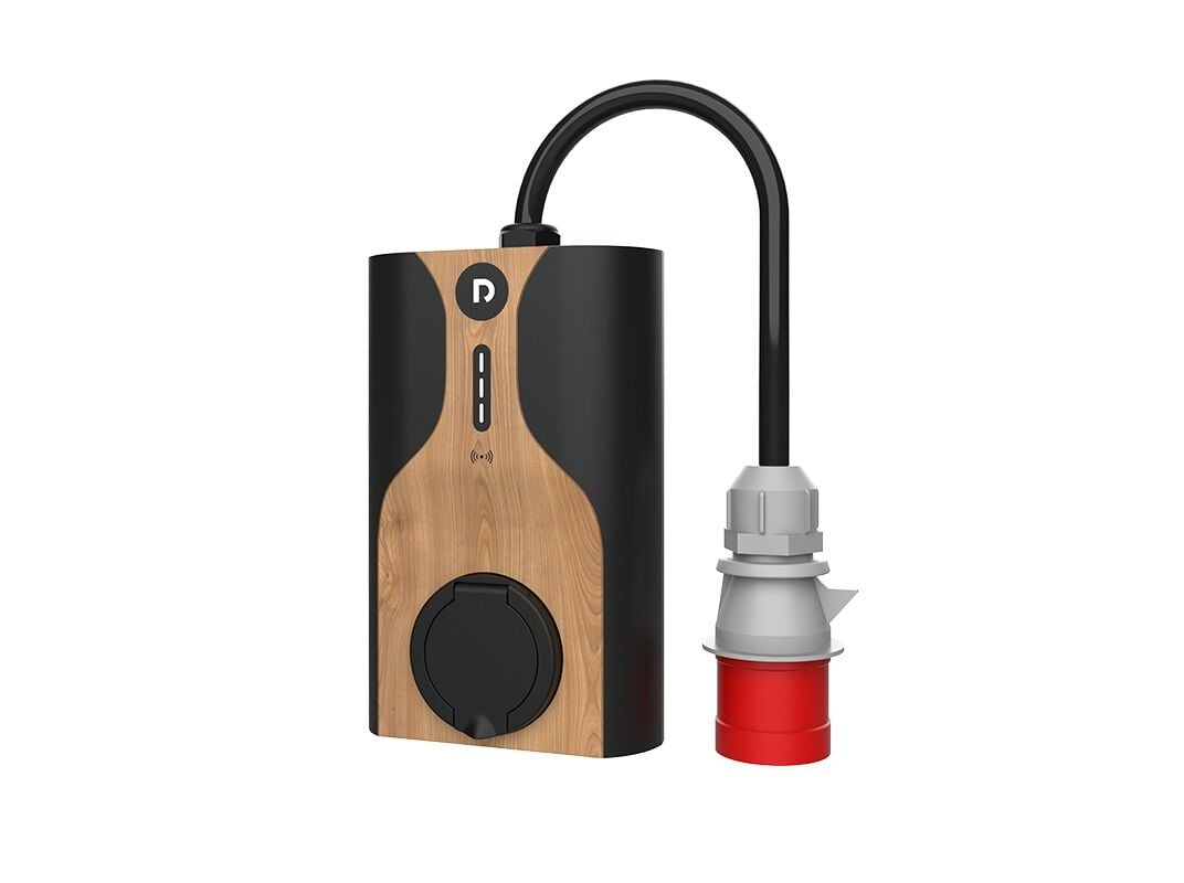 ESTA&Ccedil;&Atilde;O DE CARREGAMENTO NORA 22KW RAEDIAN RDNORA22-S WALLBOX PRETO/MADEIRA image number 1