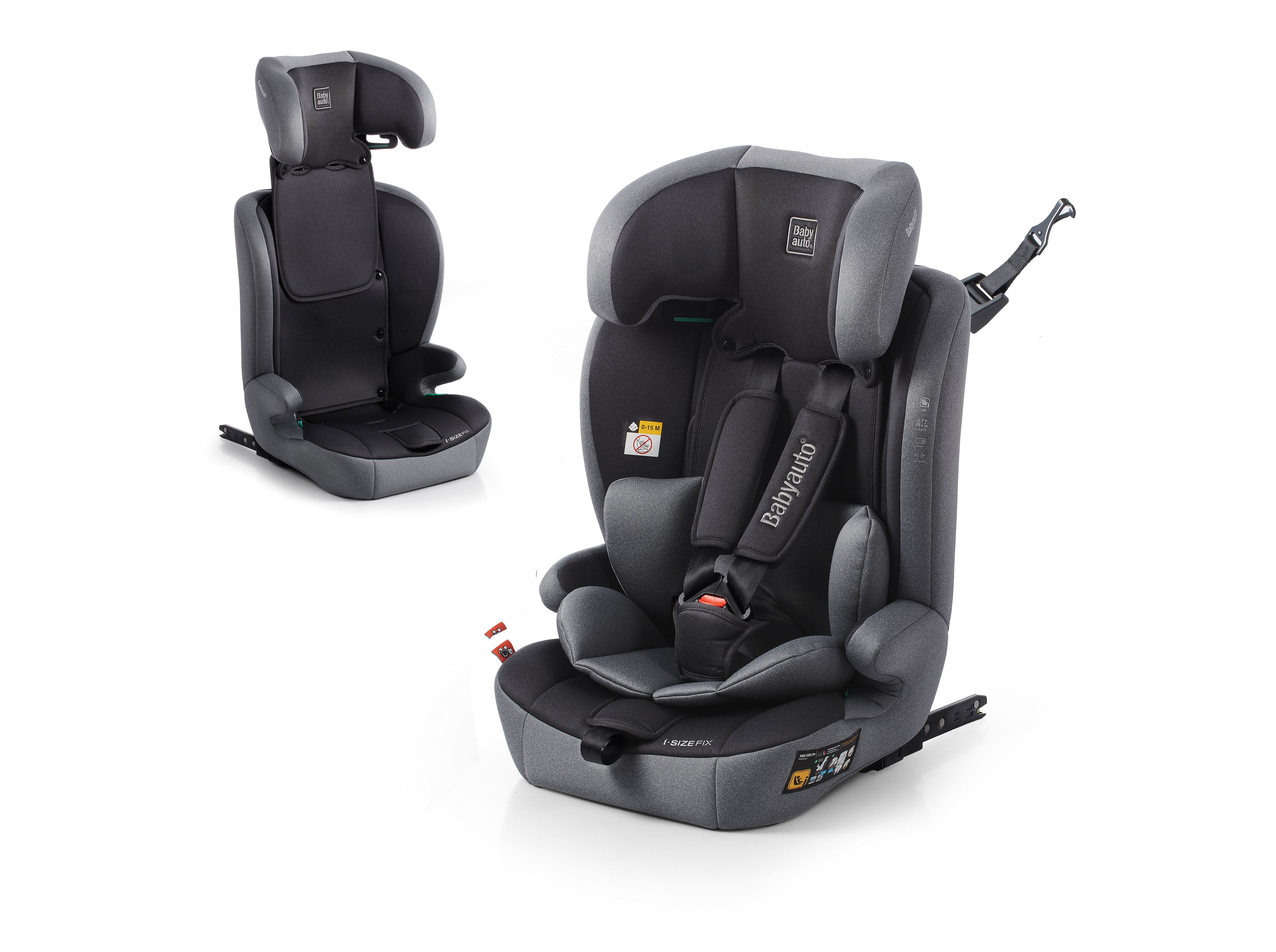 CADEIRA AUTO I-SIZE BABYAUTO 76-150CM ISOFIX ANTRACITE image number 1