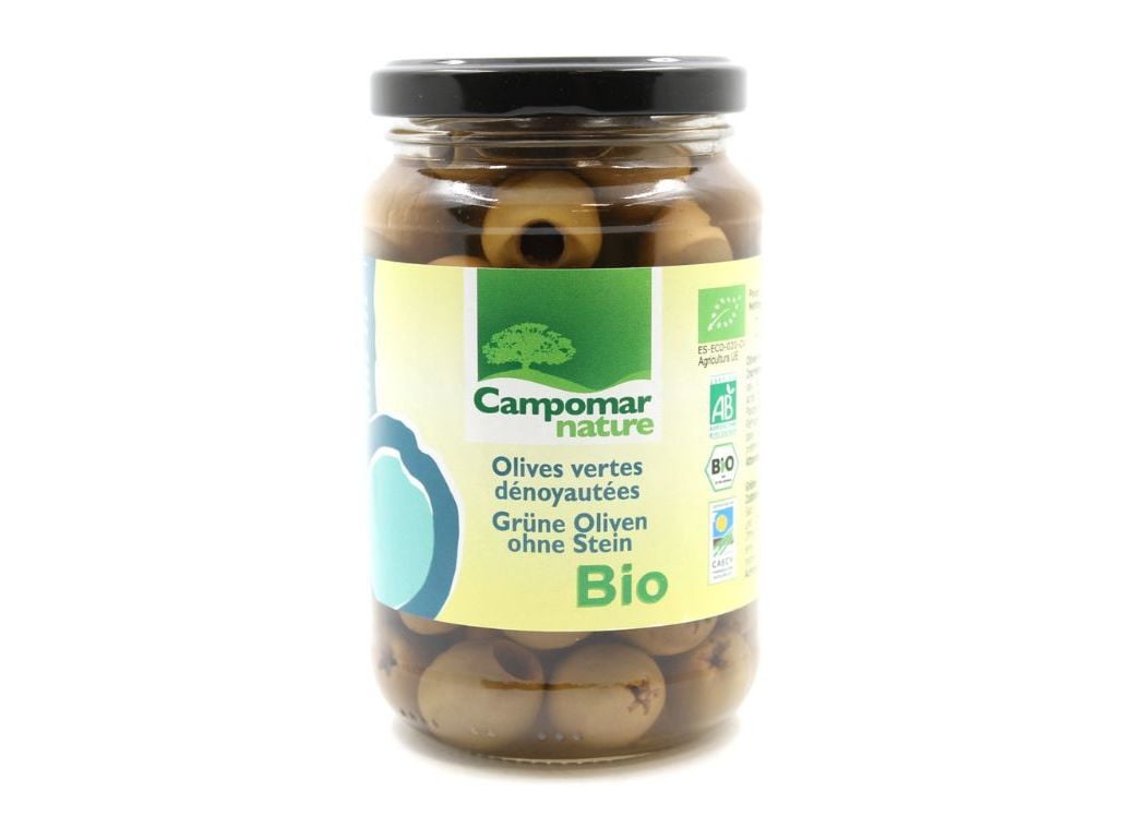 AZEITONAS CAMPOMAR NATURE SEM CARO&Ccedil;O BIO 160 G