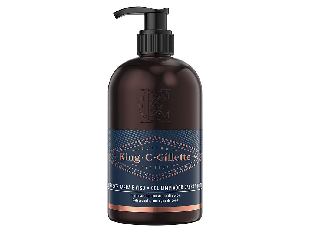 Gel de Limpeza Barba e Rosto King C. Gillette 350 ml image number 1