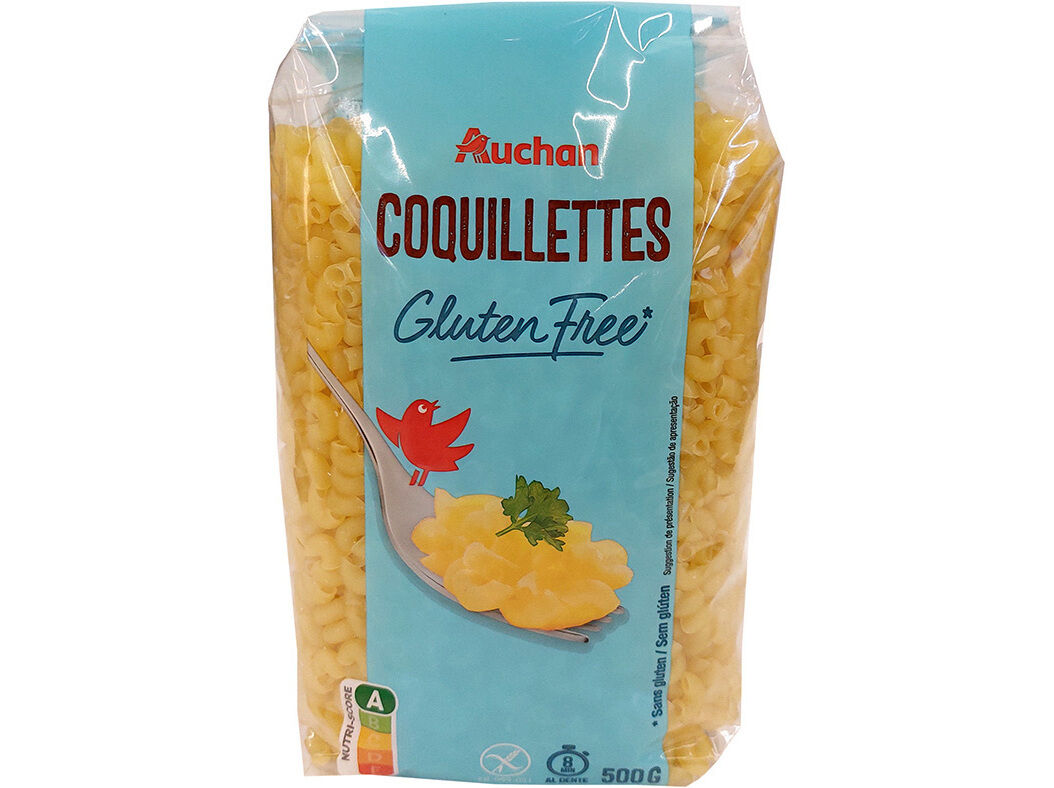 MASSA AUCHAN COTOVELOS SEM GL&Uacute;TEN 500G