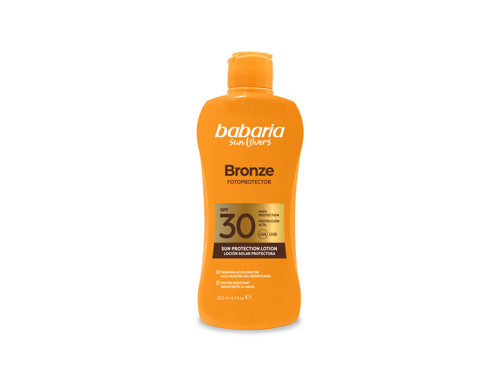 LEITE SOLAR ALOE BABARIA BRONZE SPF30 200ML image number 0