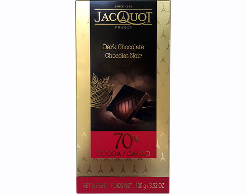 TABLETE JACQUOT CHOCOLATE NEGRO 70% 100G image number 0