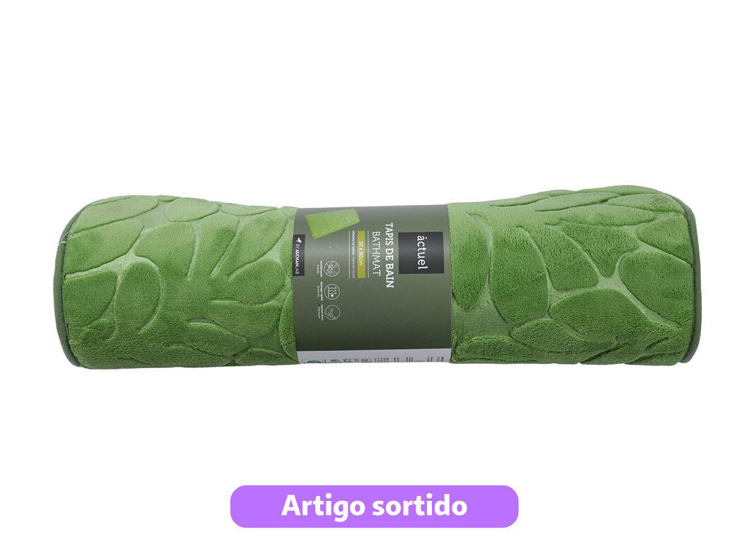TAPETE CASA BANHO ACTUEL MEMORY FOAM 50X80CM CORES SORTIDAS image number 1
