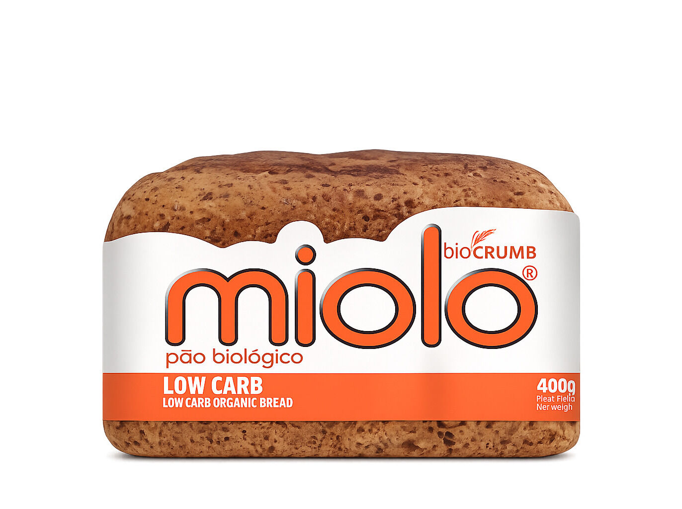 P&Atilde;O BIOL&Oacute;GICO MIOLO LOW CARB 400G