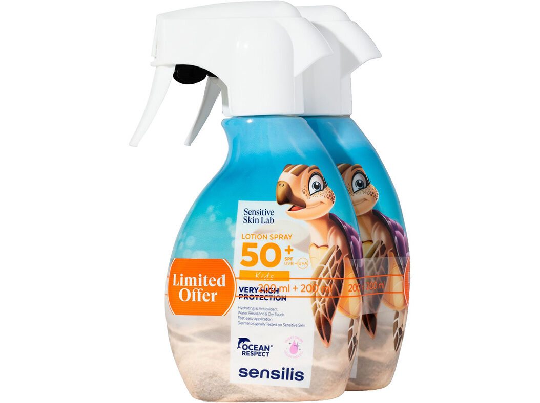 SPRAY SENSILIS PEDIATRIC SPF50+PACK 200+200ML