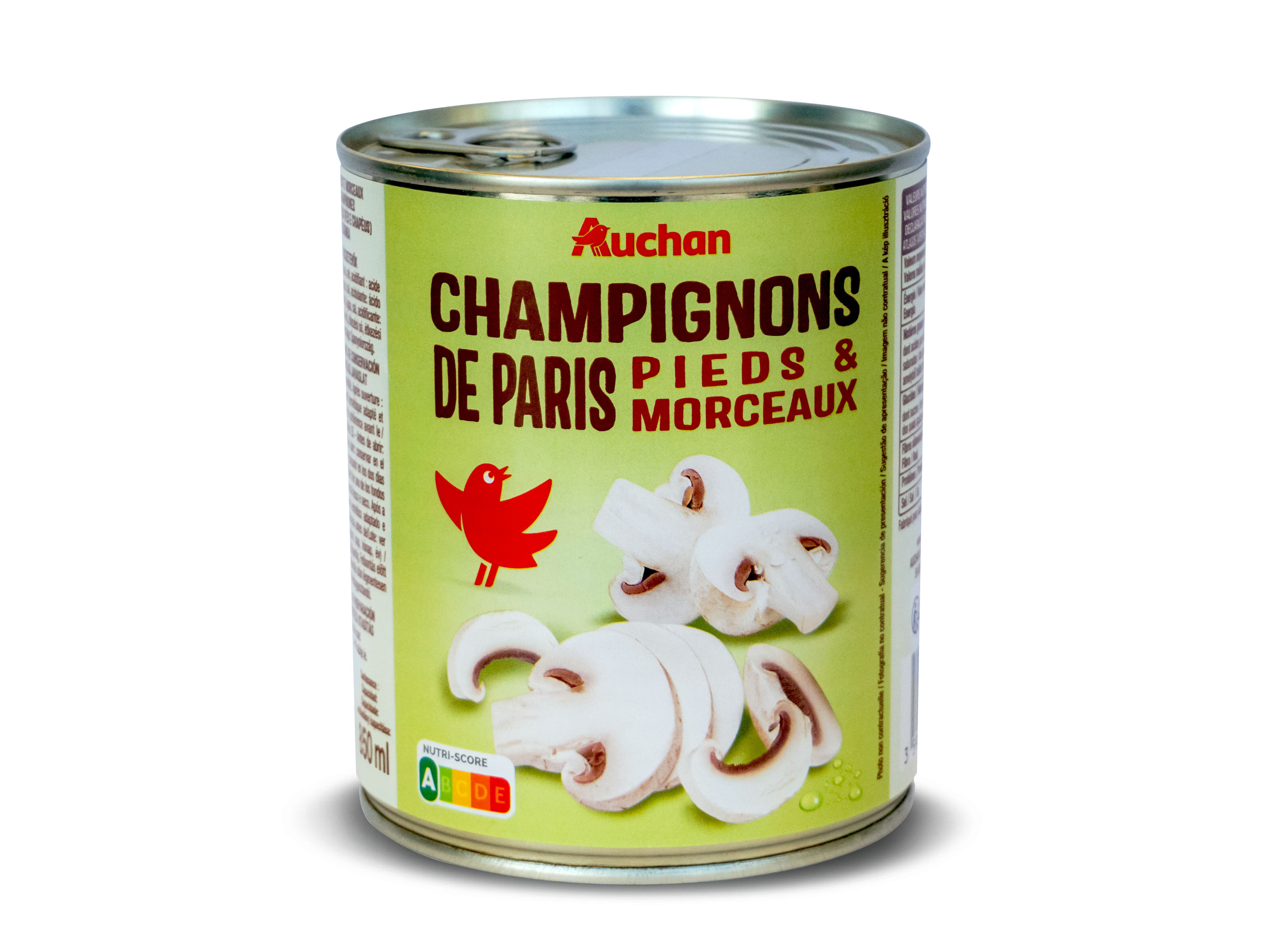 COGUMELOS LAMINADOS AUCHAN 800(460)G&nbsp; image number 0