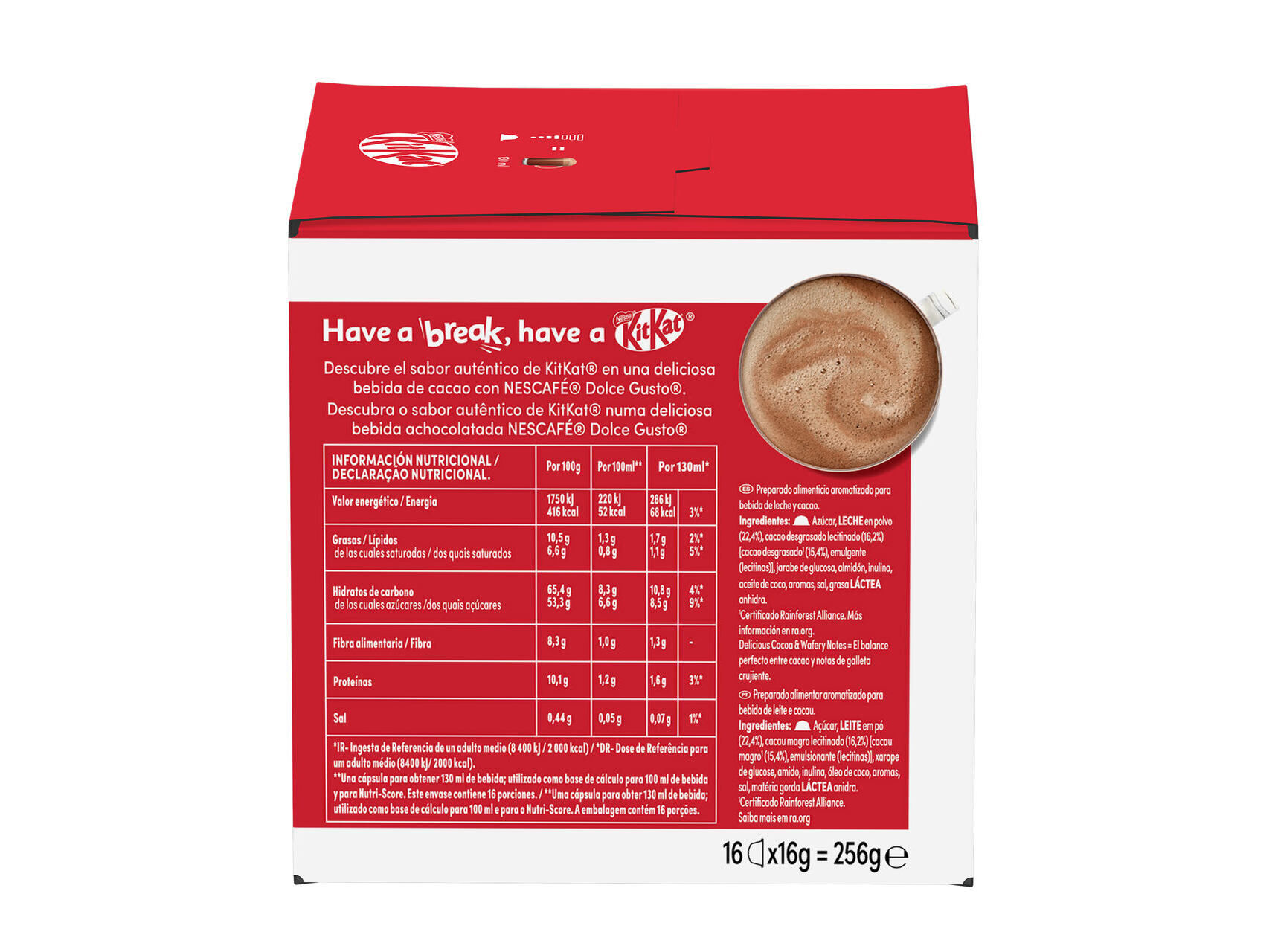 C&Aacute;PSULAS DOLCE GUSTO KIT KAT 16 UN image number 1