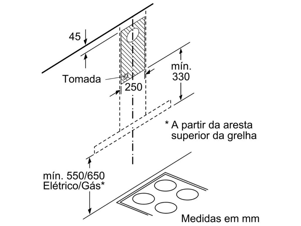CHAMIN&Eacute; BOSCH DWB66BC50 A 590M3/H 60CM INOX image number 4