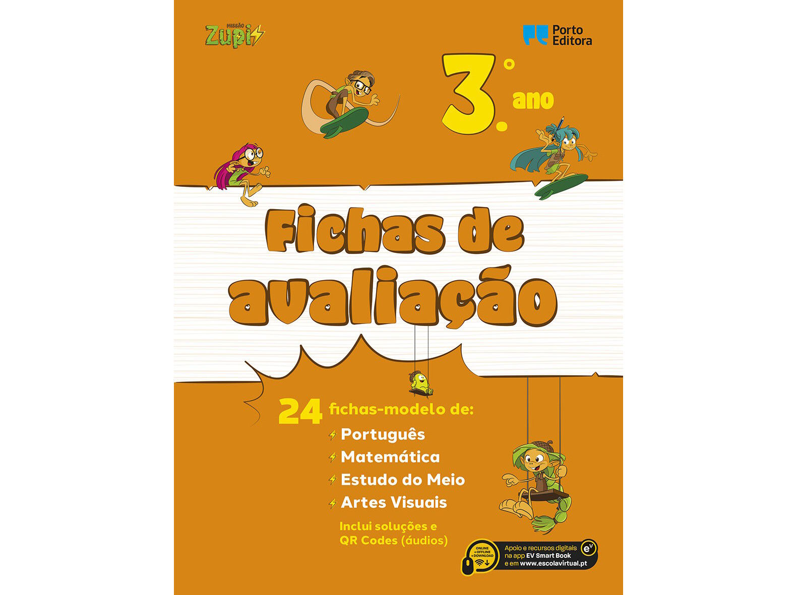 LIVRO MISS&Atilde;O ZUPI! - FICHAS DE AVALIA&Ccedil;&Atilde;O - 3.&ordm; ANO