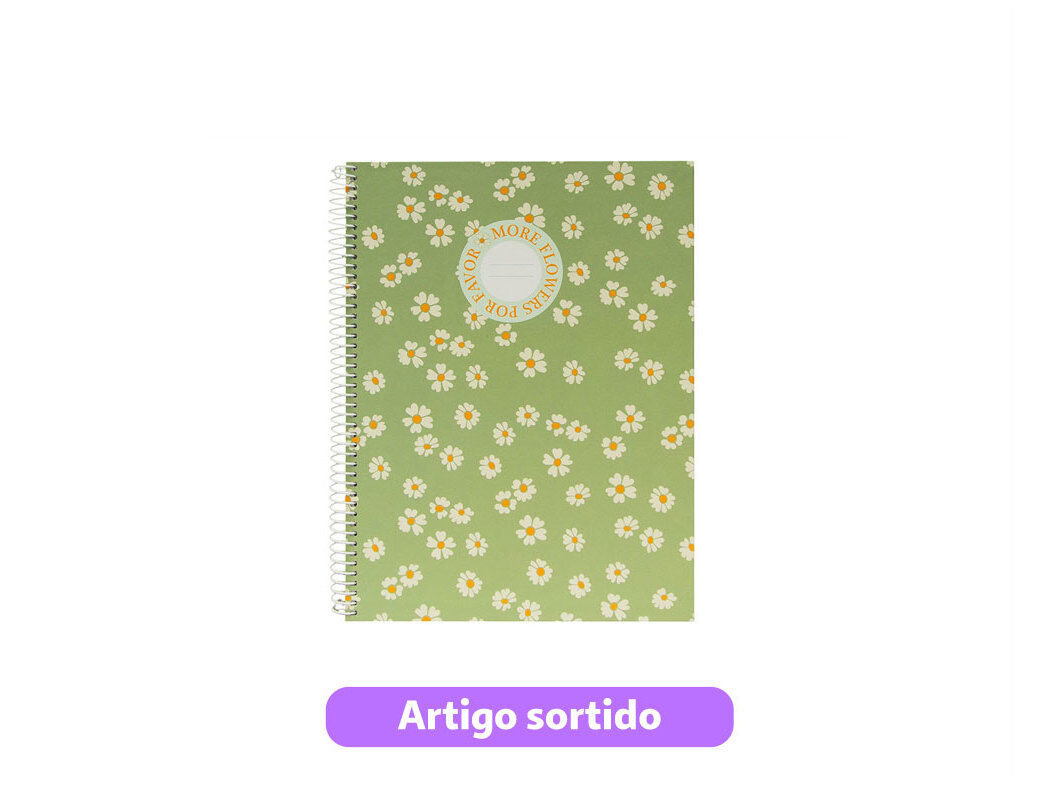 CADERNO ESPIRAL A4 PAUTADO ANCOR 13X23.1X29.5CM MODELOS SORTIDOS