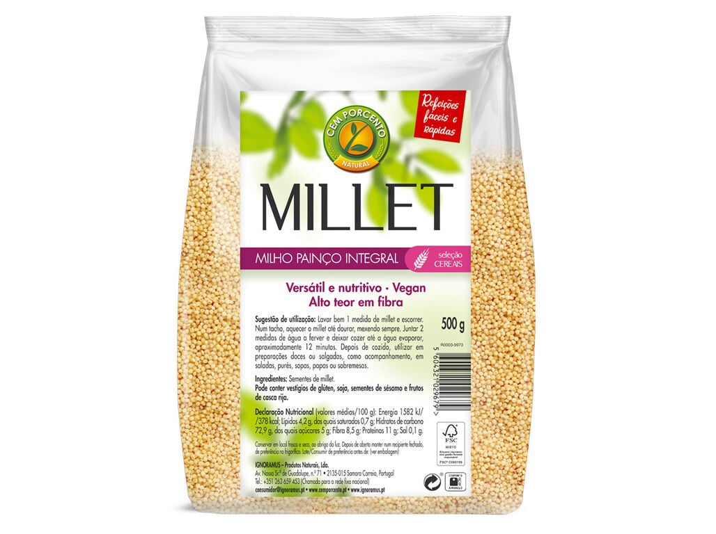 MILLET CEM PORCENTO MILHO PAIN&Ccedil;O 500G image number 0
