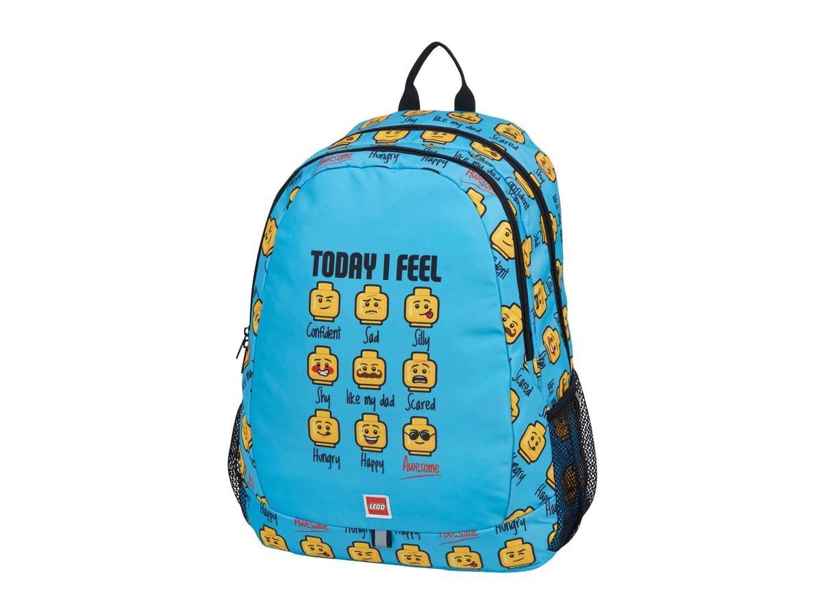 MOCHILA ESCOLAR LEGO MINIFIGURES AZUL 32X47X19CM image number 0