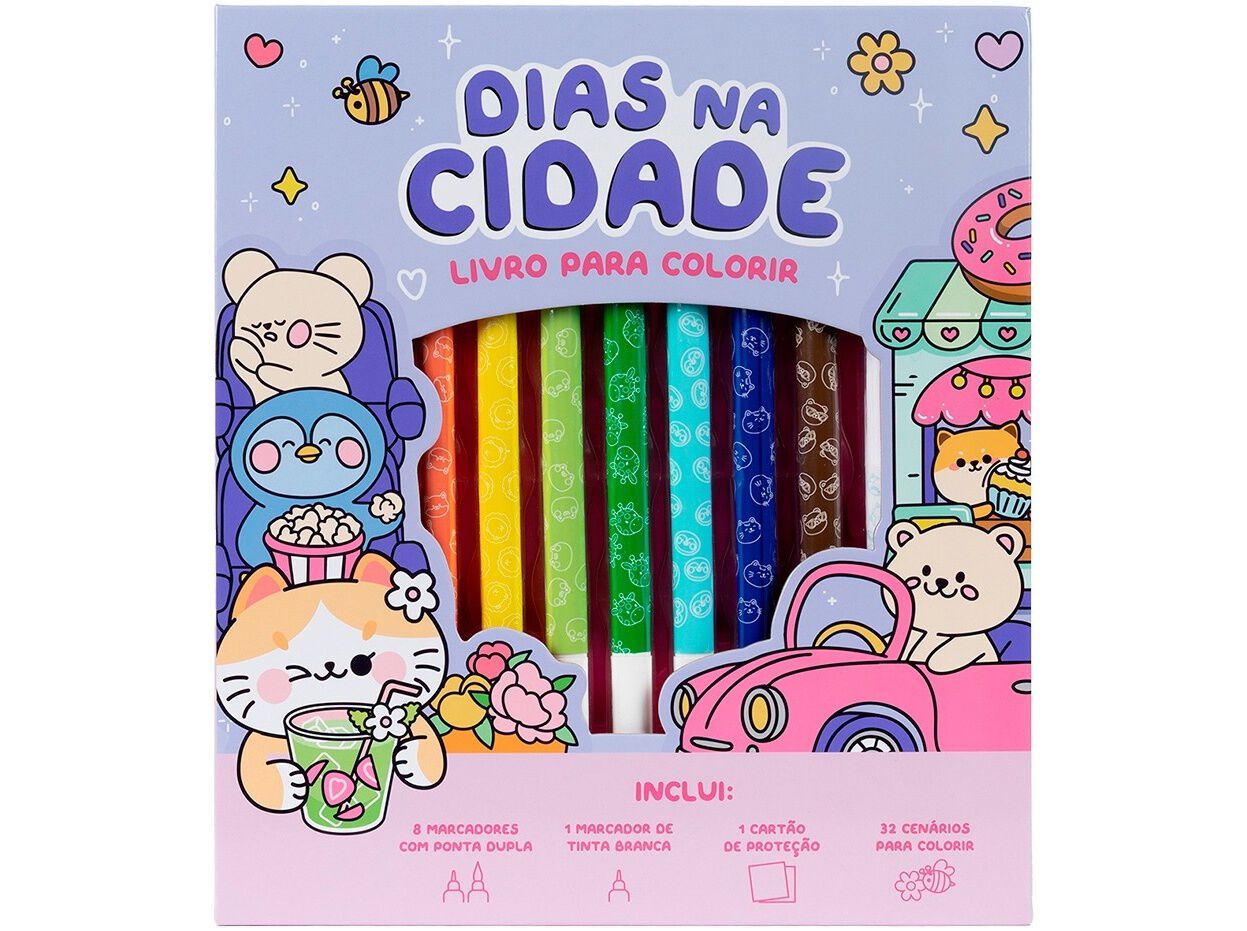 LIVRO DIAS NA CIDADE - LIVRO PARA COLORIR image number 0
