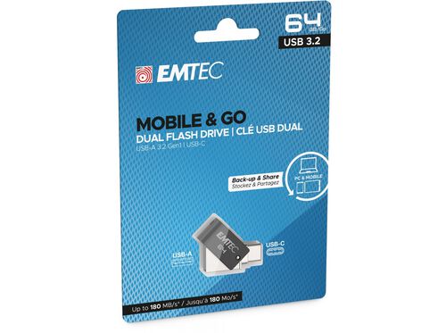 MEMÓRIA USB EMTEC E173607 TYPE C 64GB image number 1