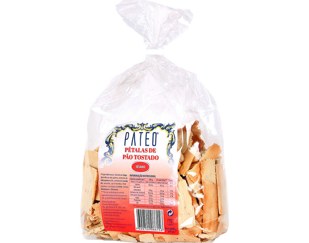 P&Eacute;TALAS P&Aacute;TEO DE P&Atilde;O S&Eacute;SAMO 250G image number 0