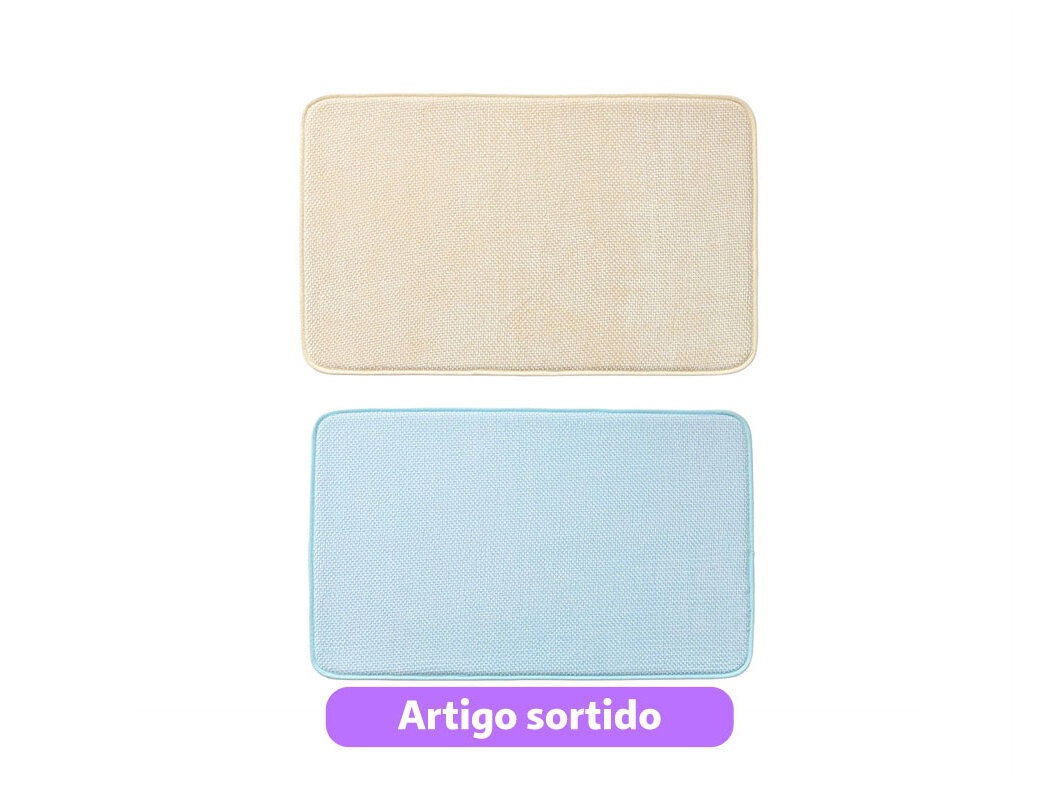 TAPETE CASA BANHO ACTUEL MEM&Oacute;RIA 50X80CM MODELOS SORTIDOS