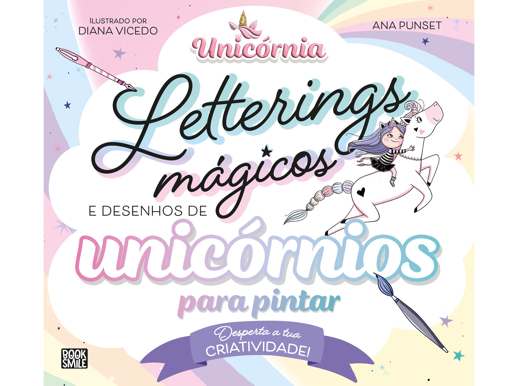 LIVRO LETTERINGS M&Aacute;GICOS E DESENHOS DE UNIC&Oacute;RNIOS image number 0