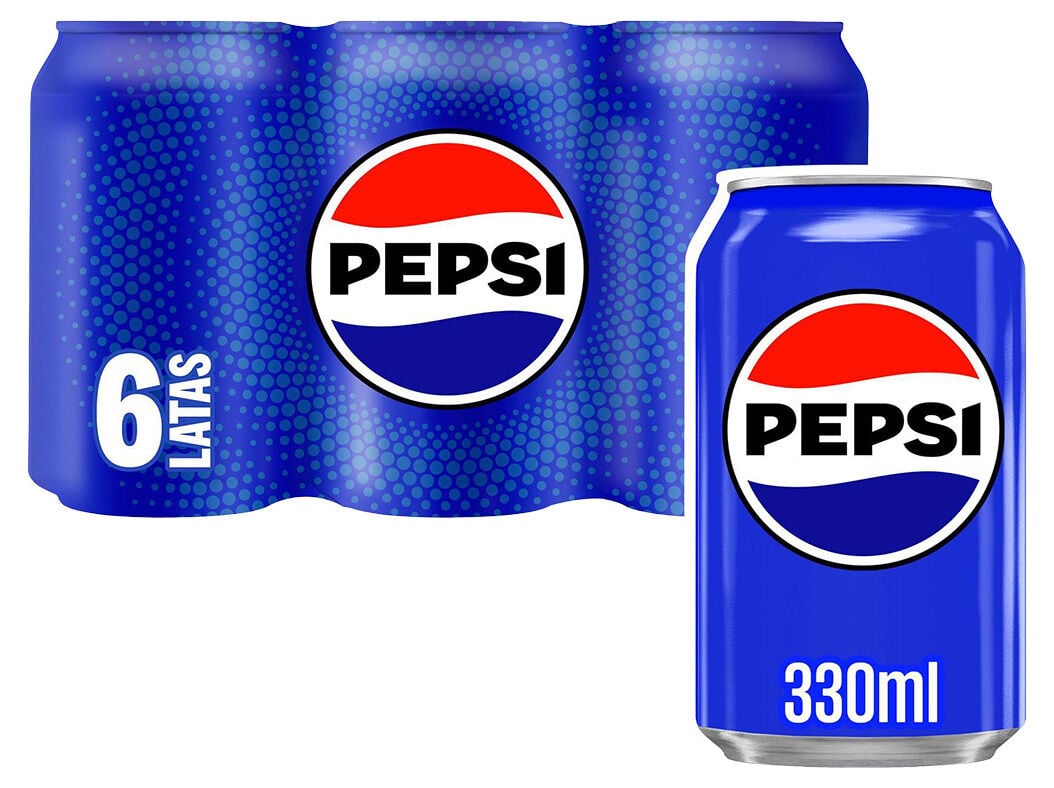 REFRIGERANTE C/ G&Aacute;S PEPSI LATA 6X0.33L (SDR) image number 1