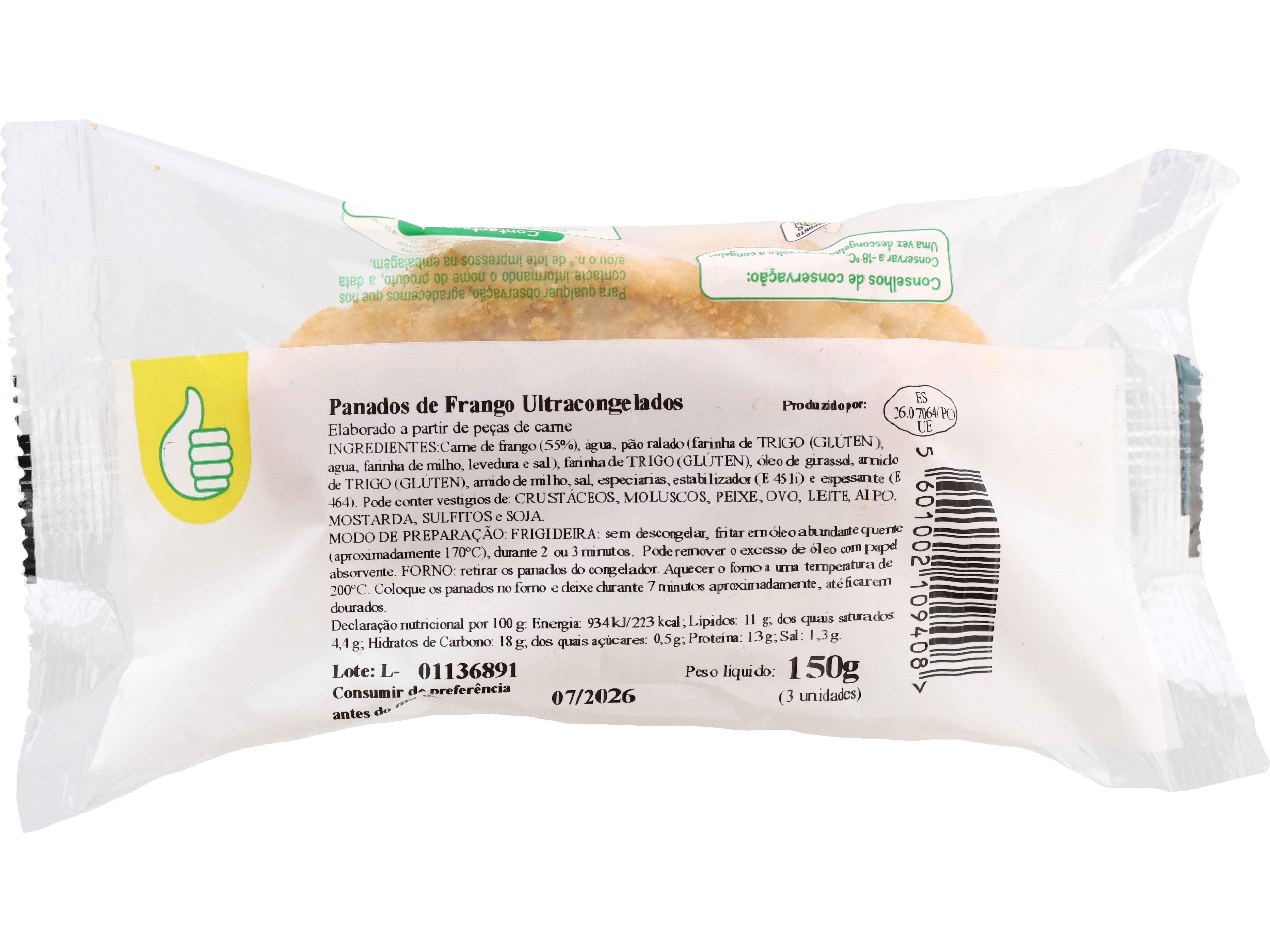 PANADO DE FRANGO POLEGAR 150G