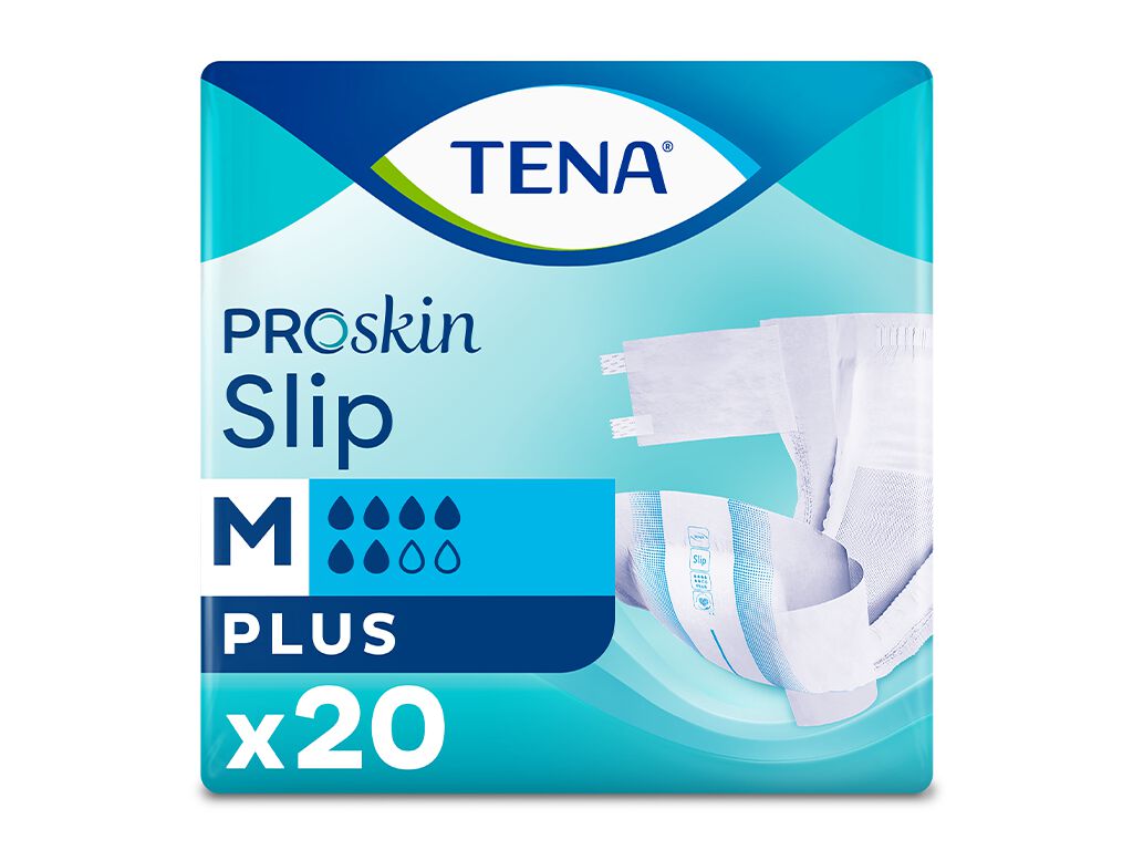 FRALDAS INCONTIN&Ecirc;NCIA TAMANHO M TENA SLIP PLUS 20 UN