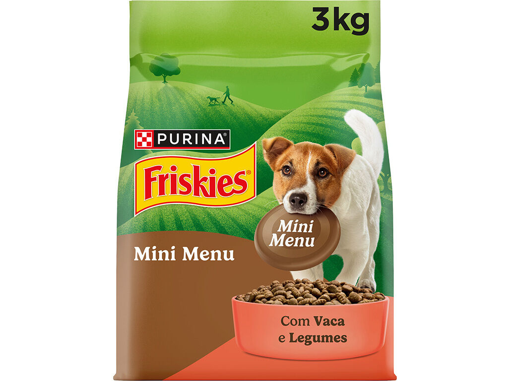 RA&Ccedil;&Atilde;O PARA C&Atilde;O FRISKIES MINI MENU COM VACA 3KG image number 0