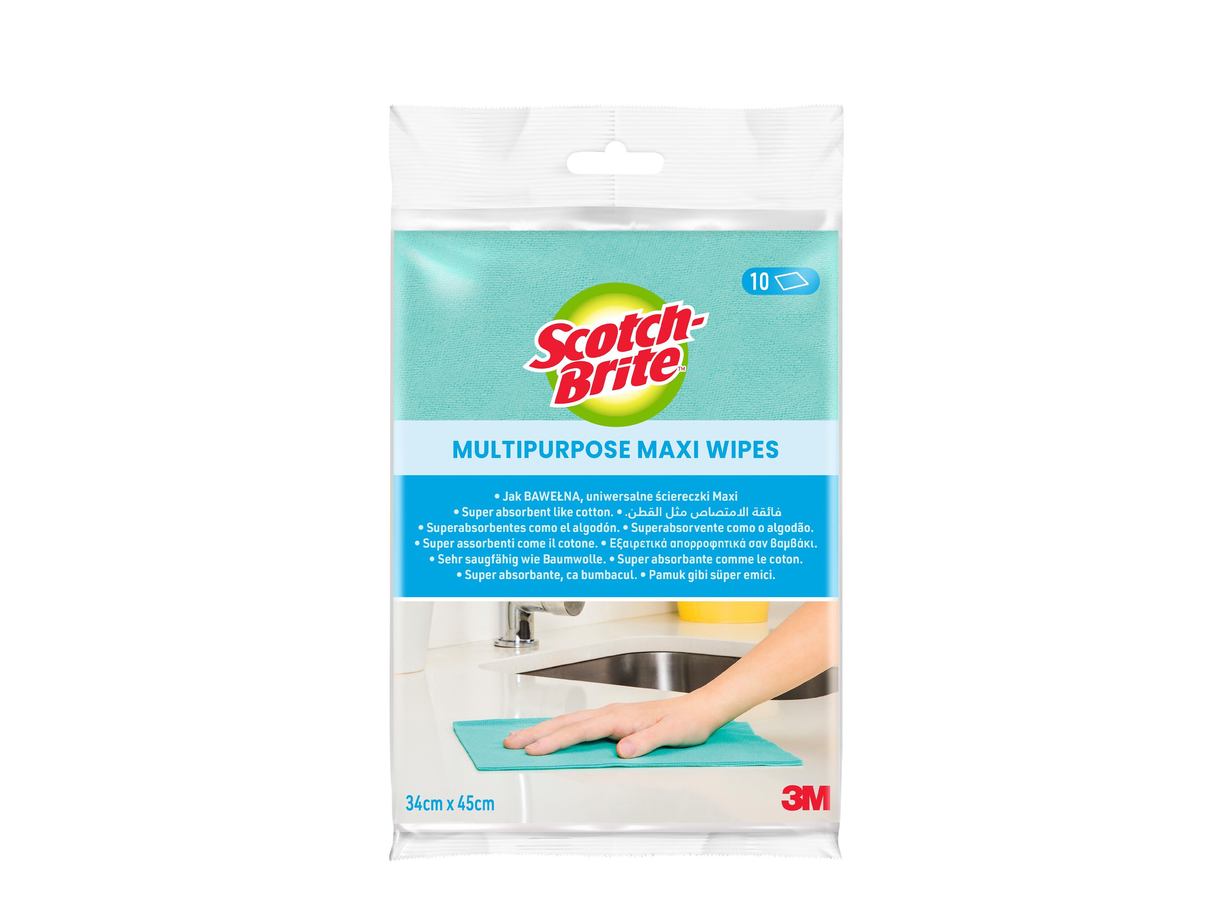 PANO MULTIUSOS SCOTCH BRITE SUPER ABSORVENTE 10UN image number 0