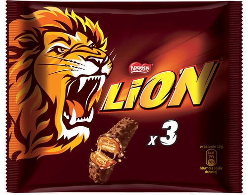 CHOCOLATE LION SNACK 3X42G image number 0
