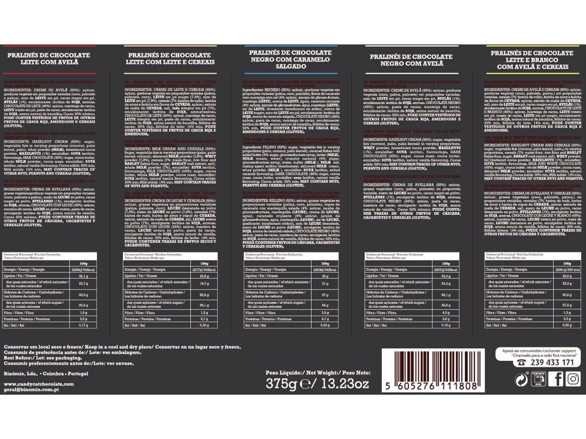 BOMBONS CANDYCAT CXA OURO 375G image number 1