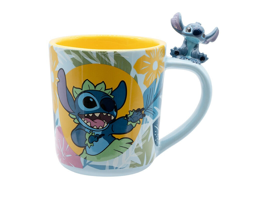 CANECA CER&Acirc;MICA 3D LILO & STITCH 460ML
